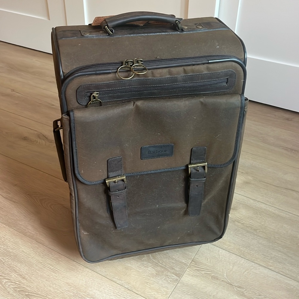 Barbour Wax Carry On Luggage